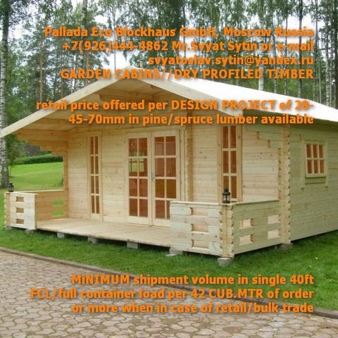 Prefab Wood Garden Cabins From Russia Factory Kits Wooden