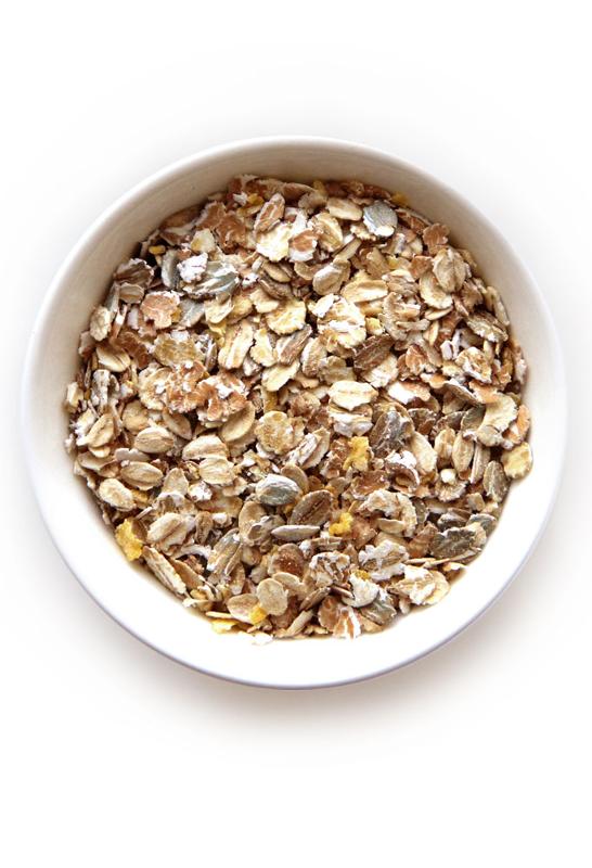 A Mixture Of Flakes Of 4 Types Of Quick-cooking Cereals