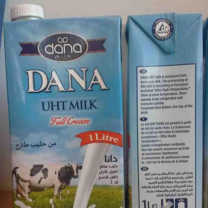 Dana Uht Milk With Screw Cap Dana Dairy 1liter And 500ml